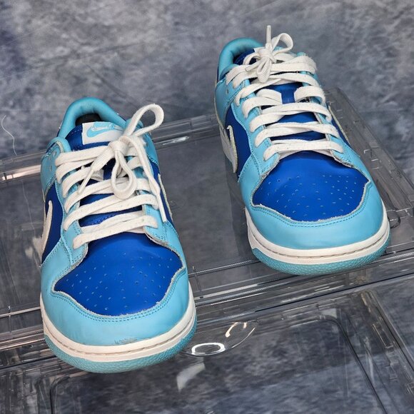 Nike Dunk Low Retro Qs Argon Blue White Sax Royal Navy Aqua DM0121-400 (Men's) - Picture 4 of 5